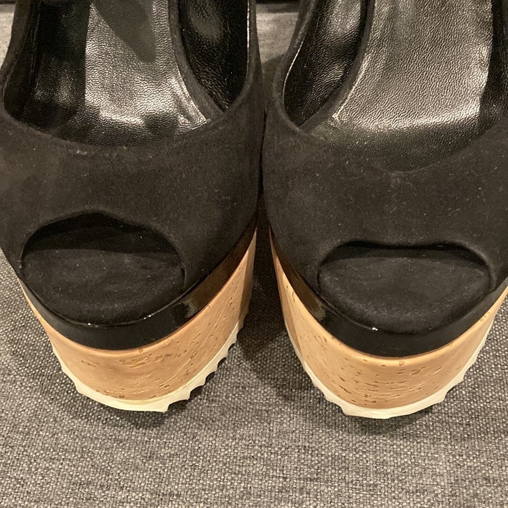 GUCCI KID SCAMOS/SUGHERO/TATTOO CUOR NATURALE 36+ wedge heel. - Picture 2 of 11